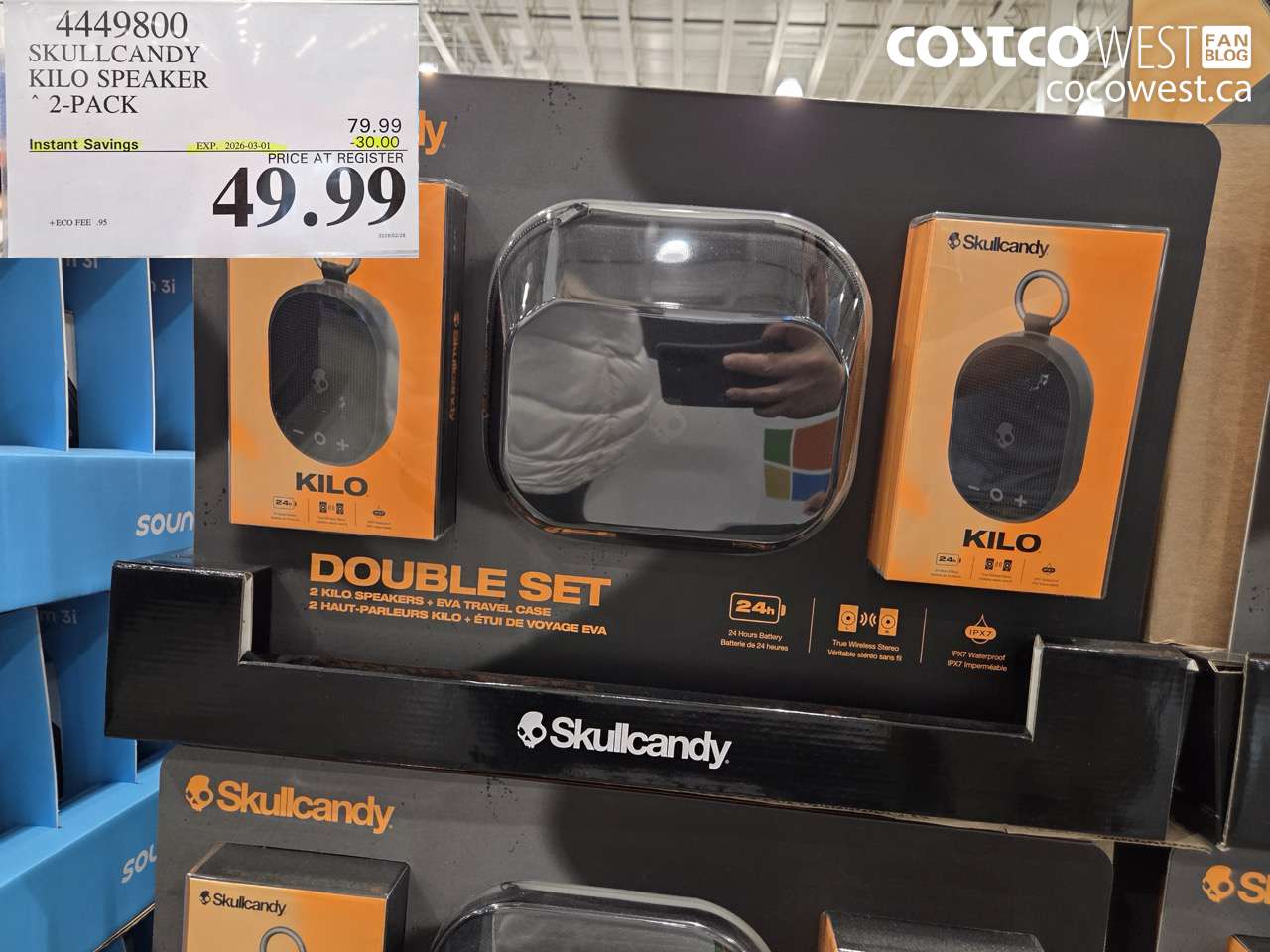 44449800 SKULLCANDY KILO SPEAKER 2-PACK ($30.00 INSTANT SAVINGS EXPIRES ON 2026-03-01) $49.99