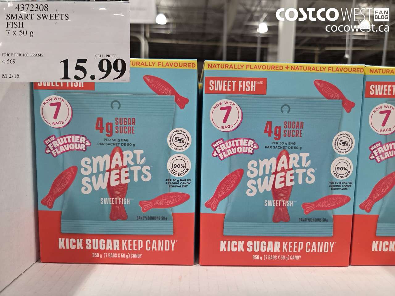 43722308 SMART SWEETS FISH 7 x 50 $15.99