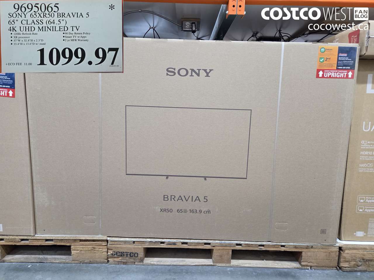 9695065 SONY 65XR50 BRAVIA 5 65