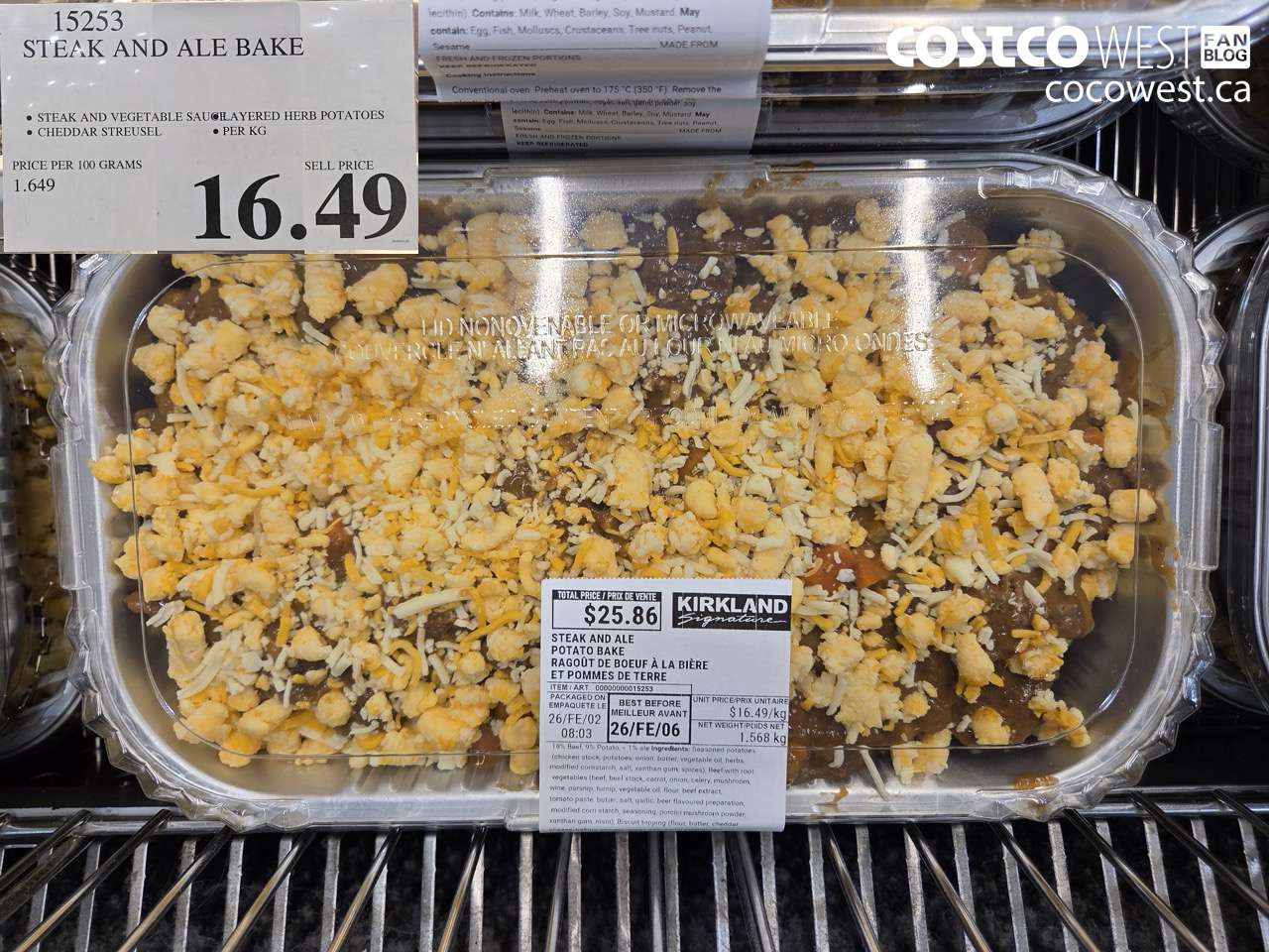 15253 STEAK AND ALE BAKE $16.49