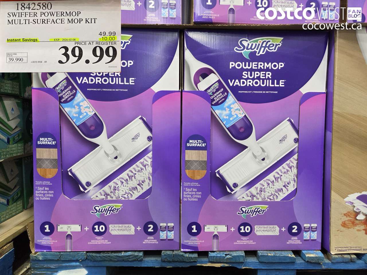 1842580 SWIFFER POWERMOP MULTI-SURFACE MOP KIT ($10.00 INSTANT SAVINGS EXPIRES ON 2026-02-08) $39.99
