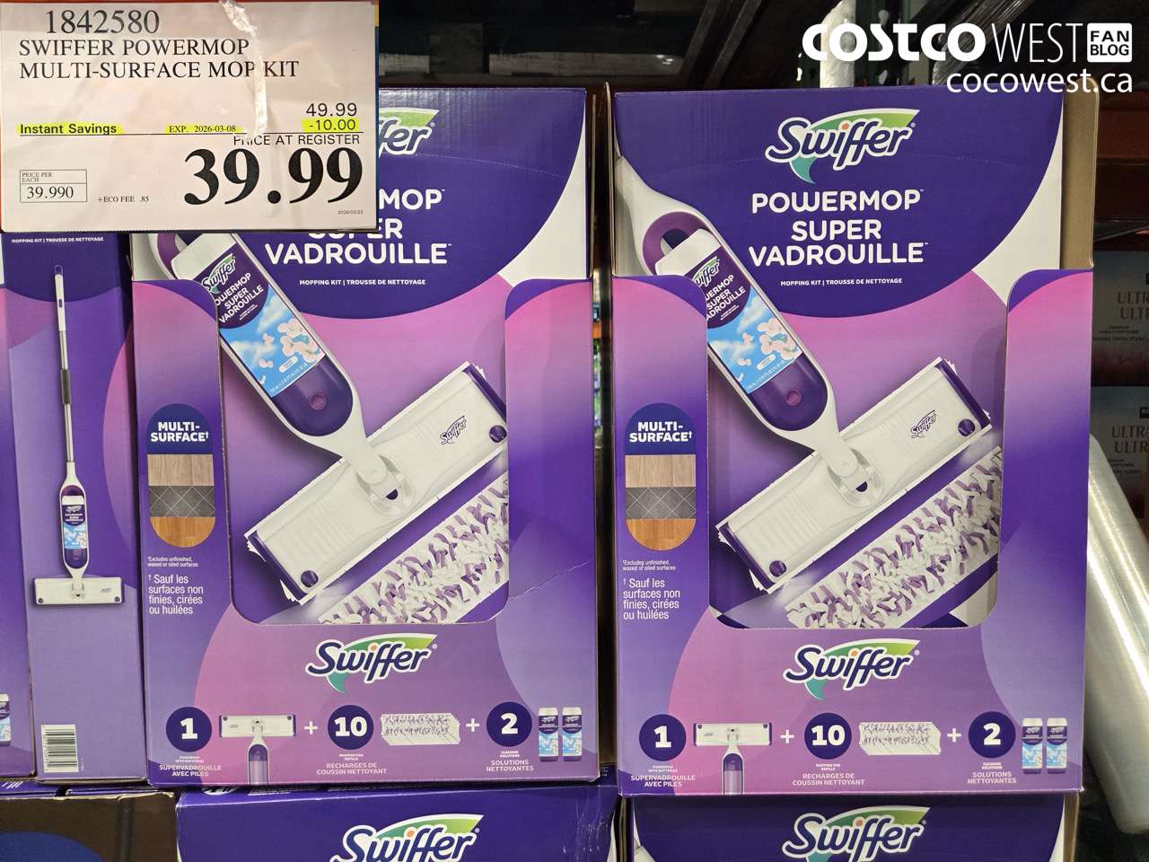 1842580 SWIFFER POWERMOP MULTI-SURFACE MOP KIT ($10.00 INSTANT SAVINGS EXPIRES ON 2026-03-08) $39.99