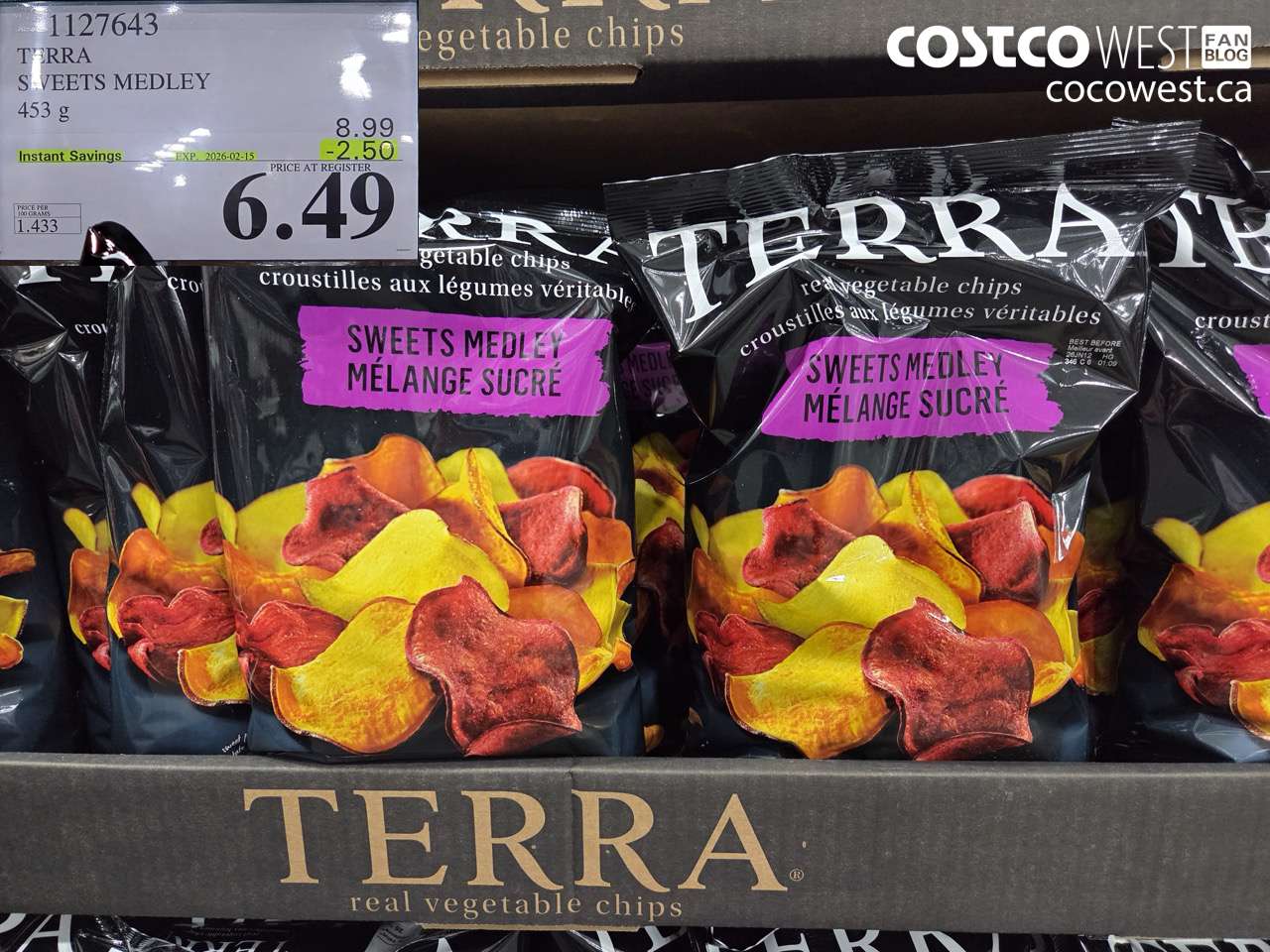 1127643 TERRA SWEETS MEDLEY 453 g ($2.50 INSTANT SAVINGS EXPIRES ON 2026-02-15) $6.49