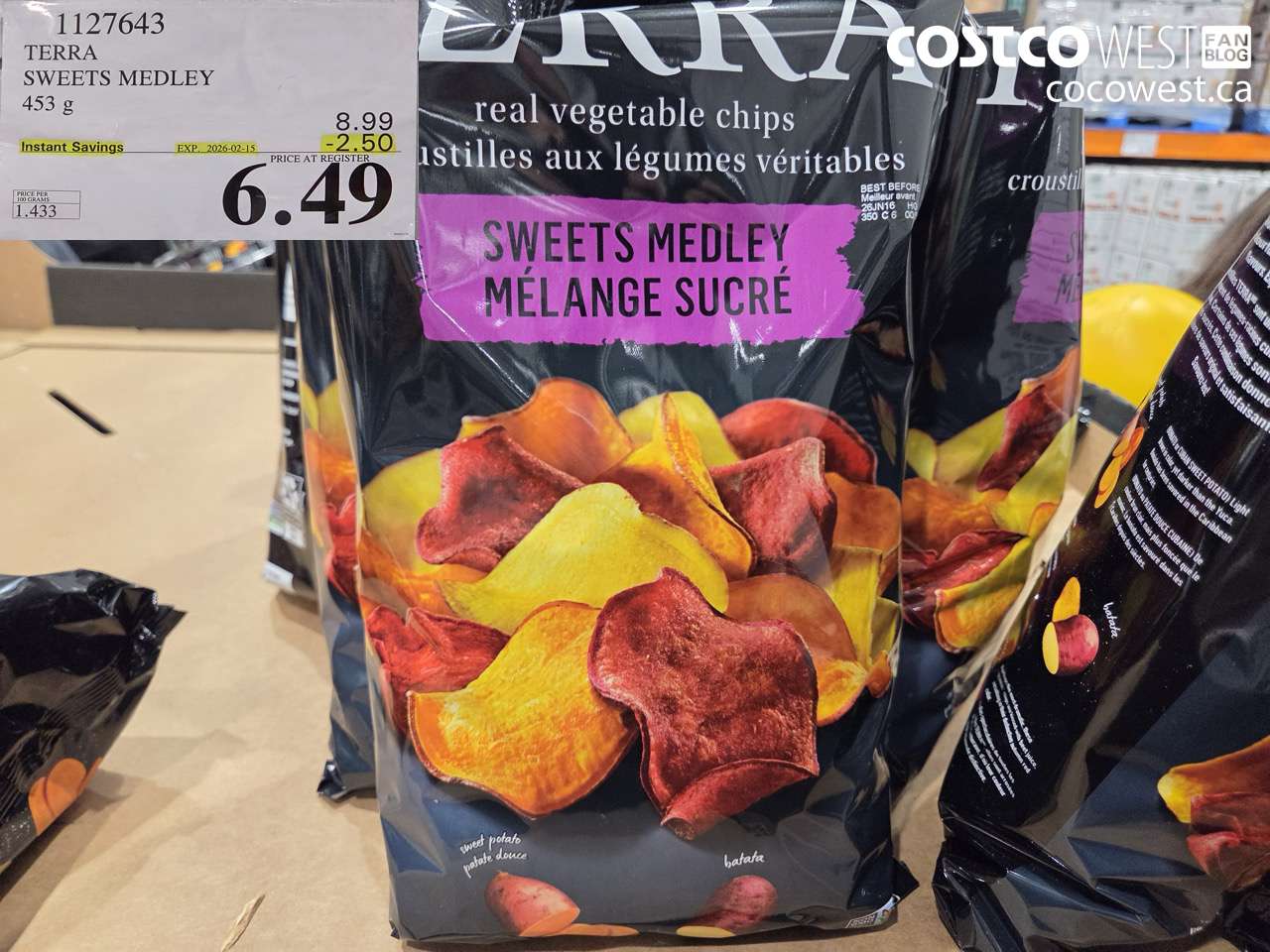 1127643 TERRA SWEETS MEDLEY 453 g ($2.50 INSTANT SAVINGS EXPIRES ON 2026-02-15) $6.49