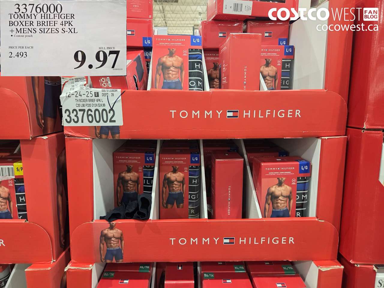 3376000 TOMMY HILFIGER BOXER BRIEF 4PK +MENS SIZES S-XL $9.97