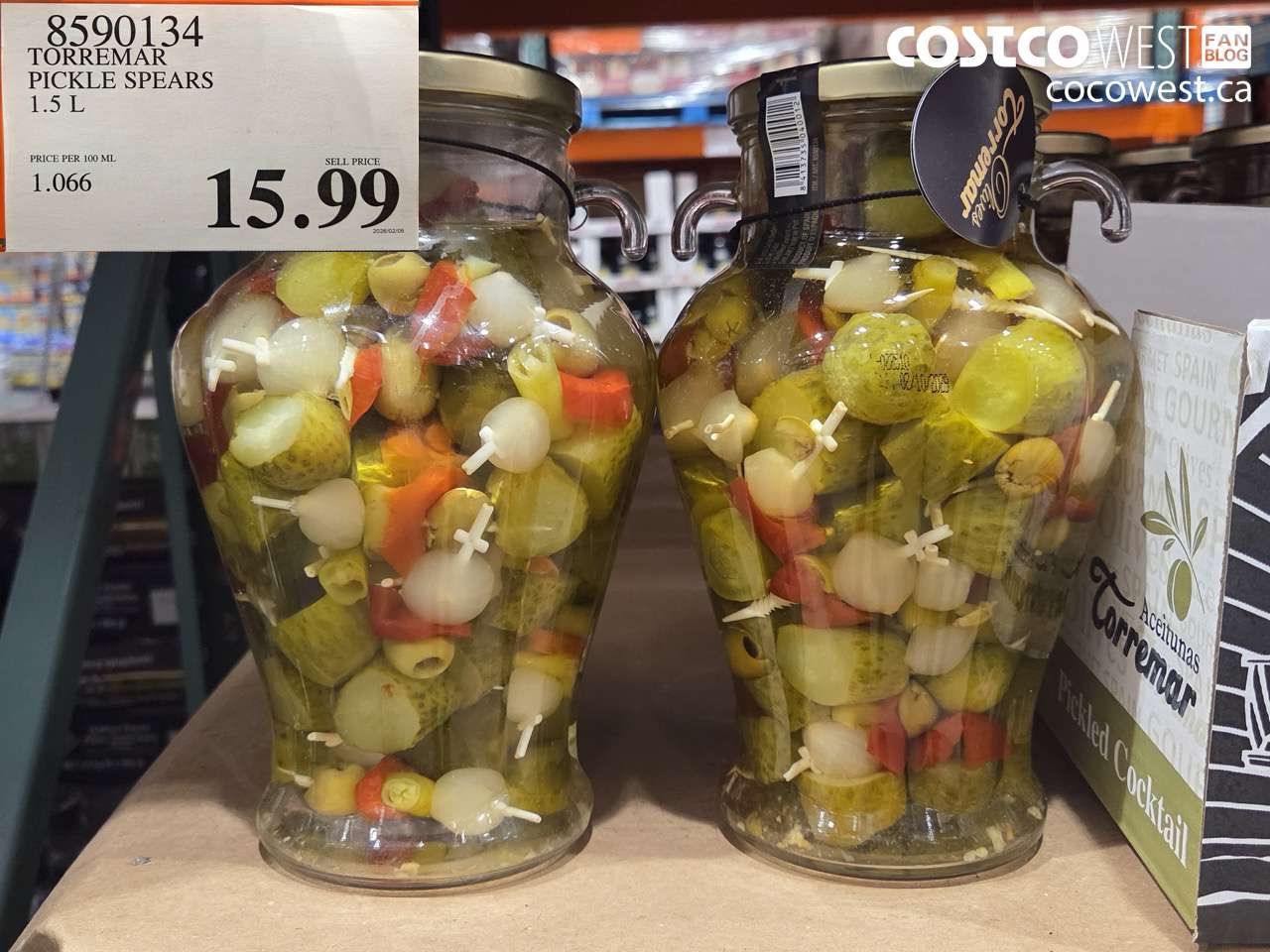 8590134 TORREMAR PICKLE SPEARS 1.5 L $15.99