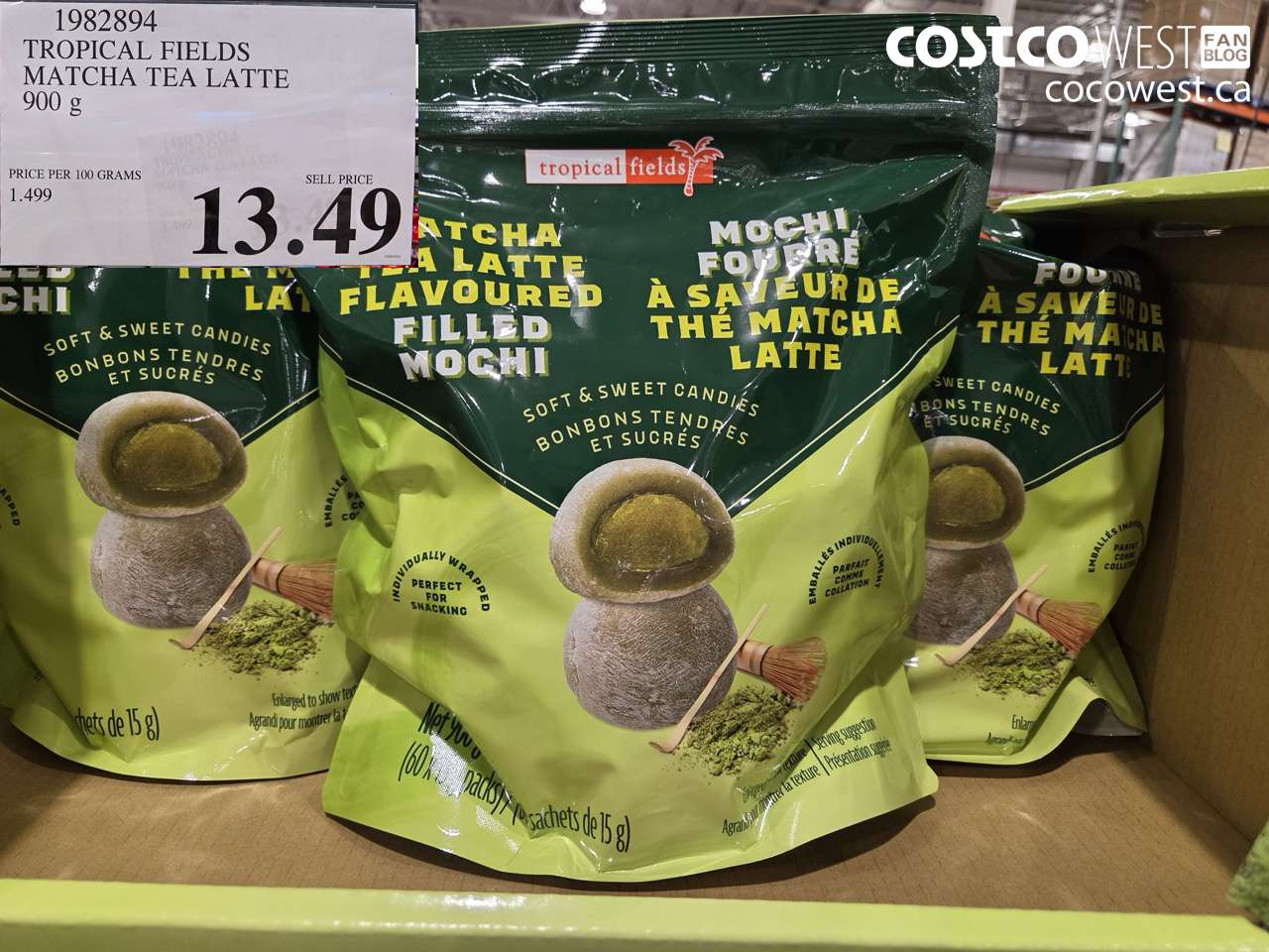 1982894 TROPICAL FIELDS MATCHA TEA LATTE 900 G $13.49