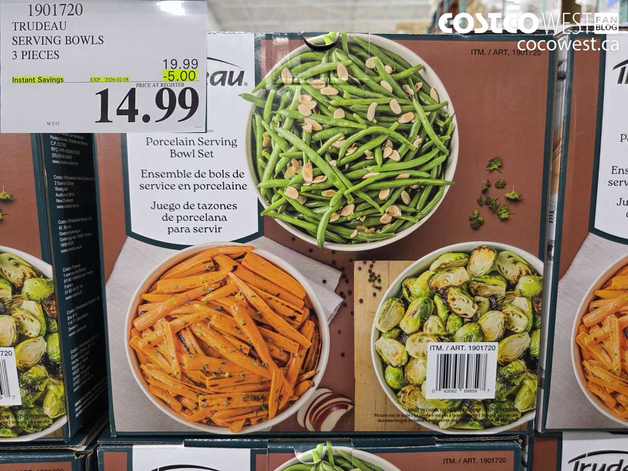 1901720 TRUDEAU SERVING BOWLS 3 PIECES ($5.00 INSTANT SAVINGS EXPIRES ON 2026-02-08) $14.99