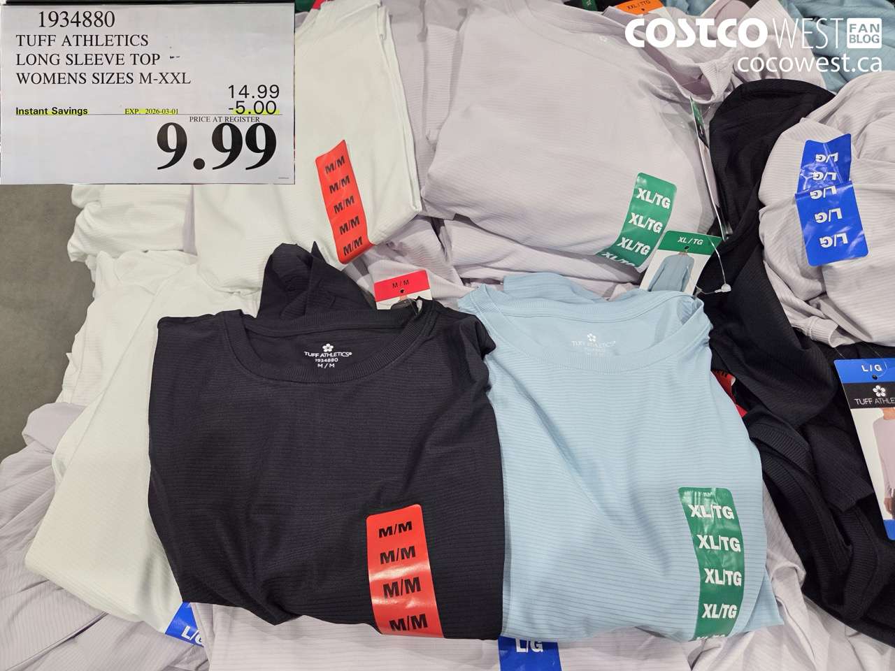 1934880 TUFF ATHLETICS LONG SLEEVE TOP WOMENS SIZES M-XXL ($5.00 INSTANT SAVINGS EXPIRES ON 2026-03-01) $9.99