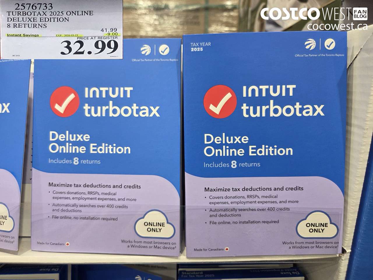 257676733 TURBOTAX 2025 ONLINE DELUXE EDITION 8 RETURNS ($9.00 INSTANT SAVINGS EXPIRES ON 2026-03-15) $32.99