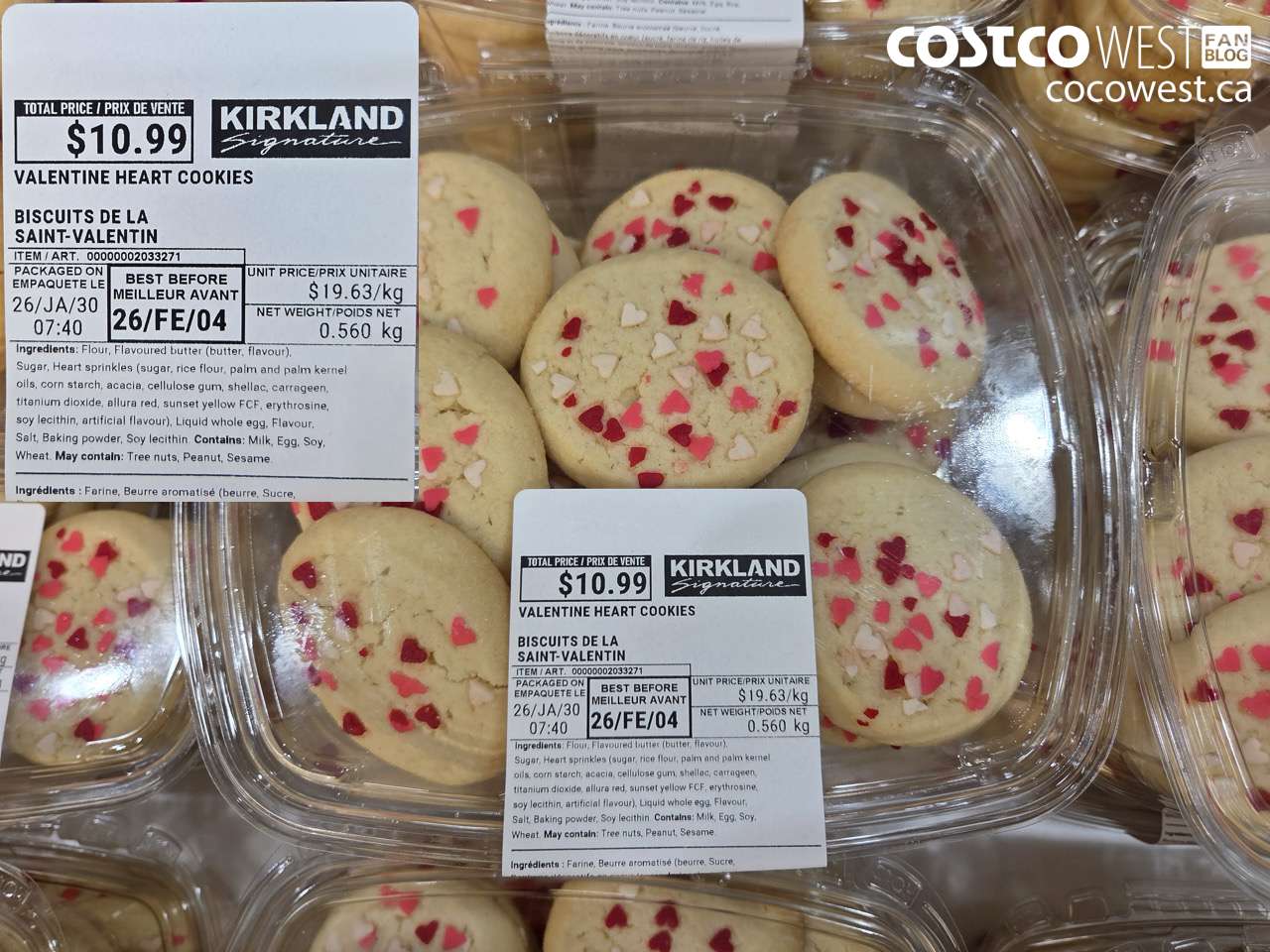 2033271 VALENTINE HEART COOKIES $10.99