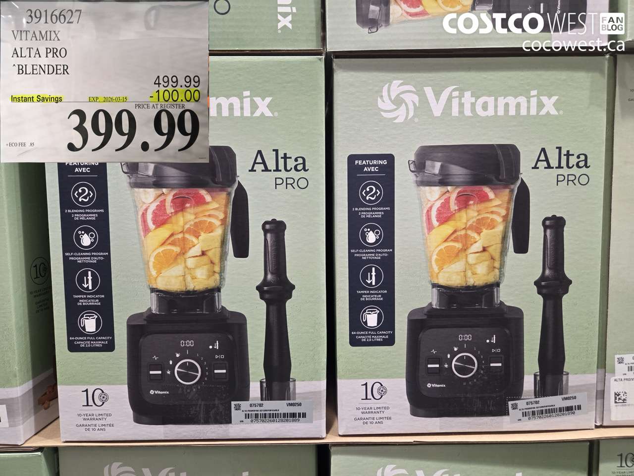 3916627 VITAMIX ALTA PRO BLENDER ($100.00 INSTANT SAVINGS EXPIRES ON 2026-03-15) $399.99