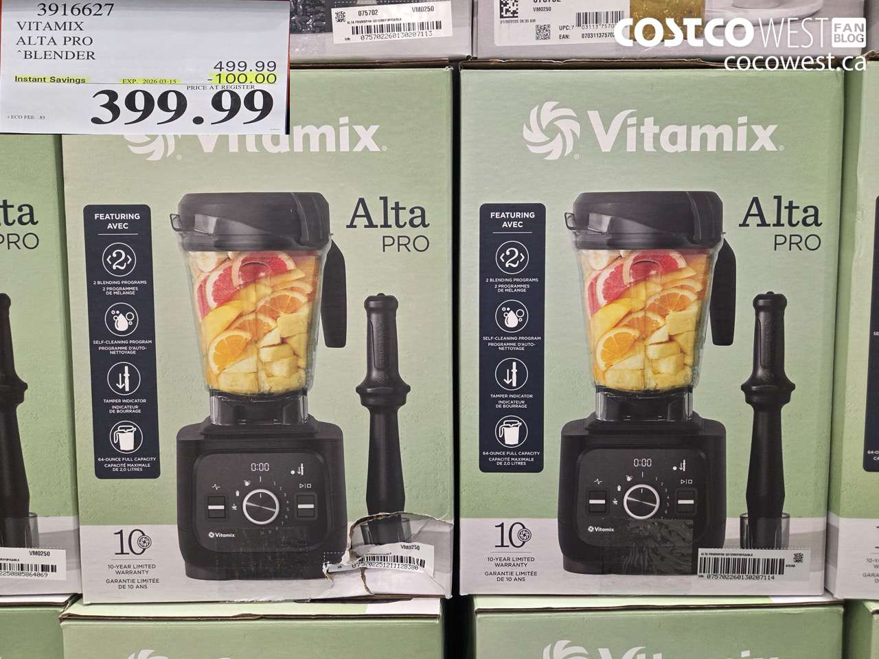 3916627 VITAMIX ALTA PRO BLENDER ($100.00 INSTANT SAVINGS EXPIRES ON 2026-03-15) $399.99