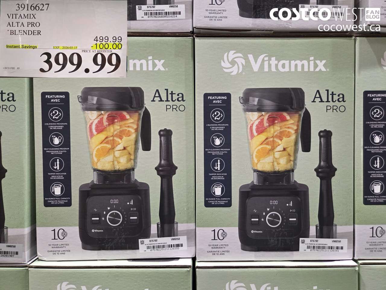3916627 VITAMIX ALTA PRO BLENDER ($100.00 INSTANT SAVINGS EXPIRES ON 2026-03-15) $399.99