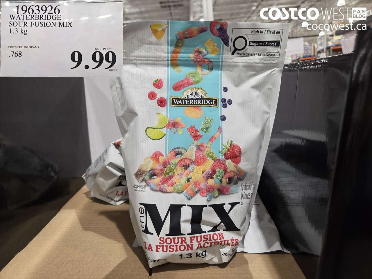 1963926 WATERBRIDGE SOUR FUSION MIX 1.3 kg $9.99