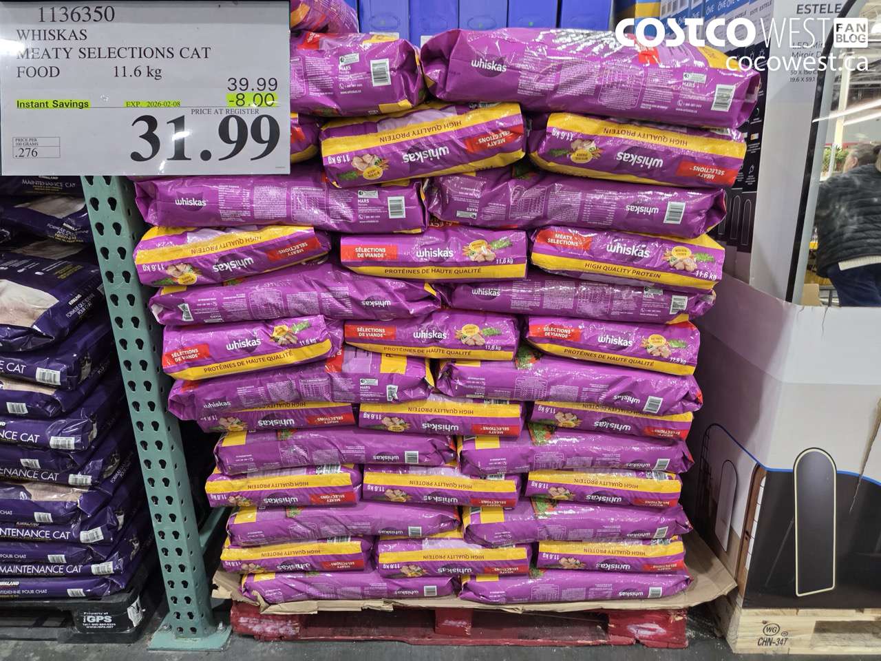 1136350 WHISKAS MEATY SELECTIONS CAT FOOD 11.6 kg ($8.00 INSTANT SAVINGS EXPIRES ON 2026-02-08) $31.99