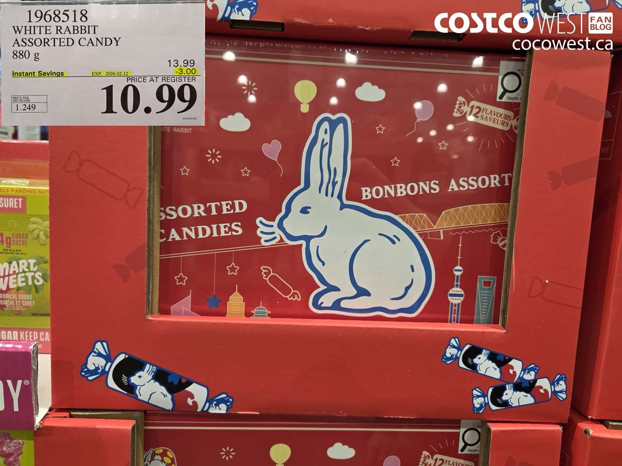 1968518 WHITE RABBIT ASSORTED CANDY 880 g ($3.00 INSTANT SAVINGS EXPIRES ON 2026-02-12) $10.99