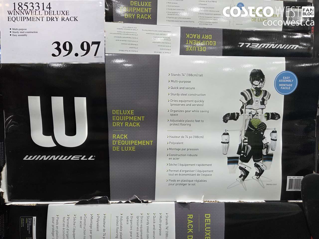 1853314 WINNWELL DELUXE EQUIPMENT DRY RACK $39.97