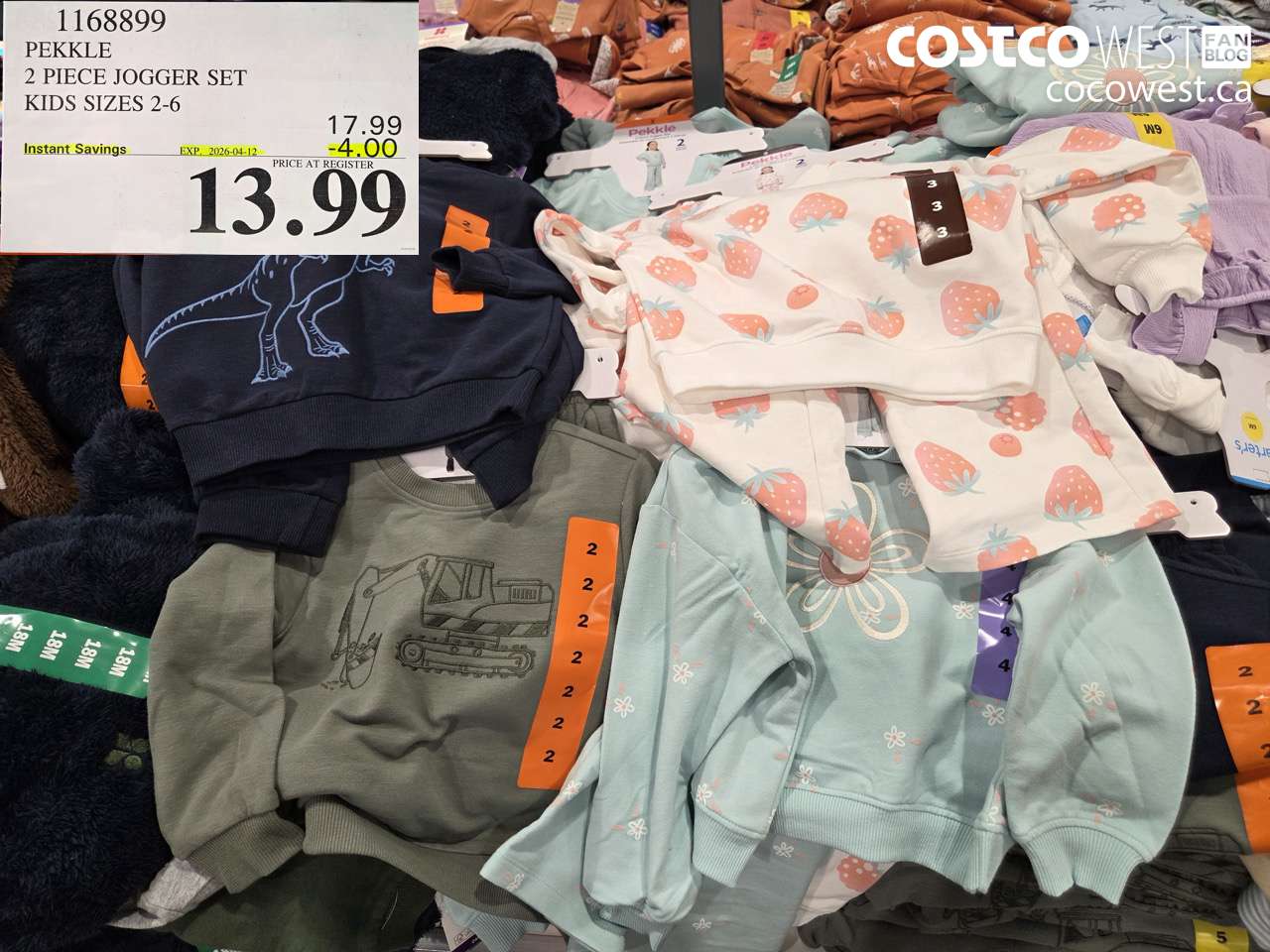 1168899 2 PIECE JOGGER SET KIDS SIZES 2-6 ($4.00 INSTANT SAVINGS EXPIRES ON 2026-04-12) $13.99