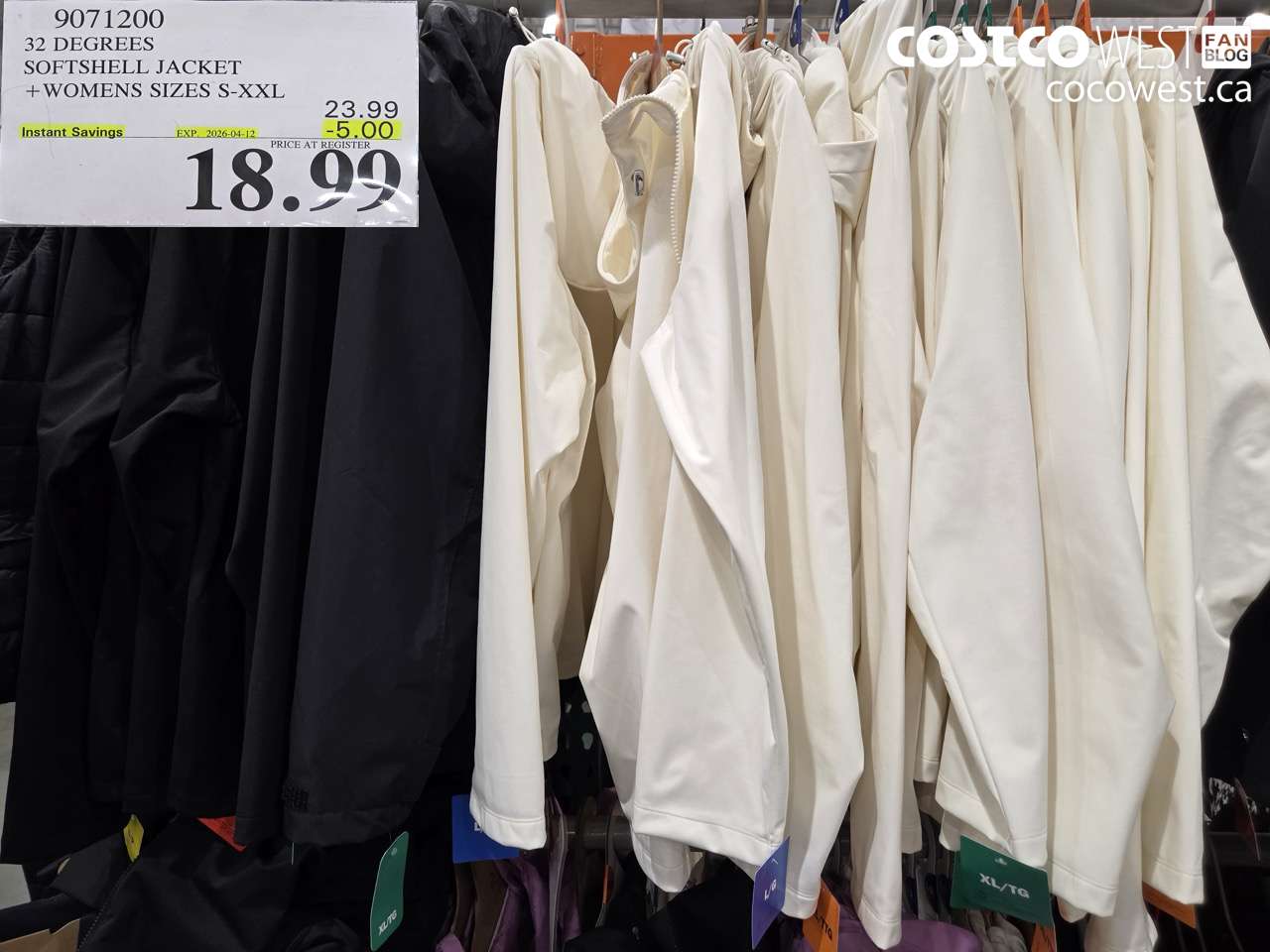 9071200 32 DEGREES SOFTSHELL JACKET + WOMENS SIZES S-XXL ($5.00 INSTANT SAVINGS EXPIRES ON 2026-04-12) $18.99