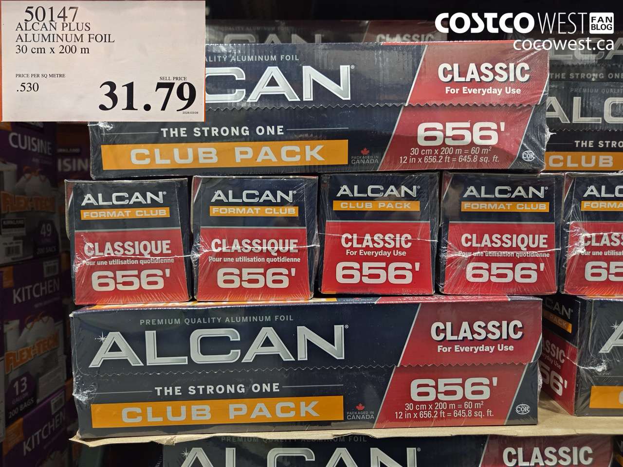 50147 ALCAN PLUS ALUMINUM FOIL 30 CM X 200 M $31.79