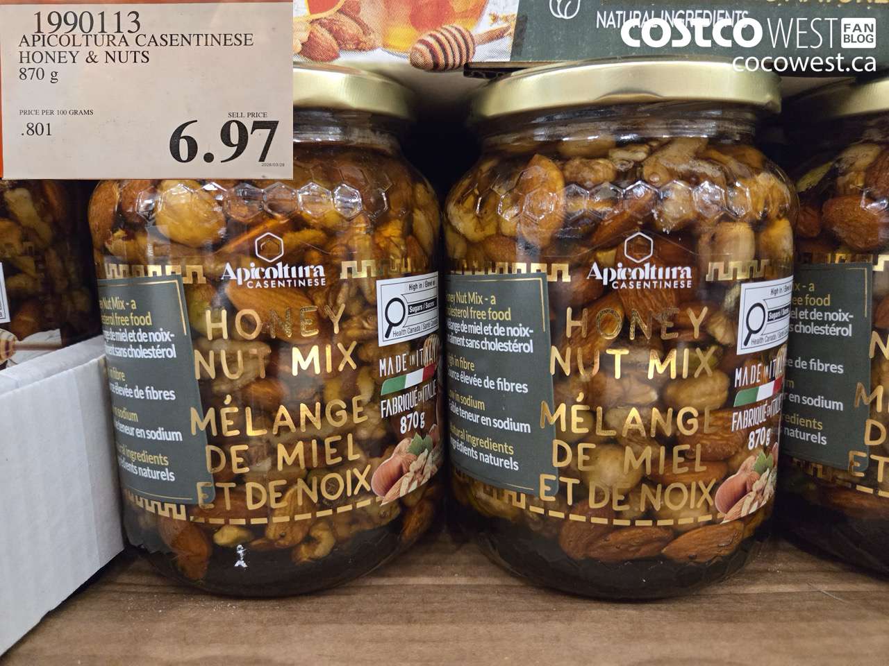 1990113 APICOLTURA CASENTINESE HONEY & NUTS 879G $6.97