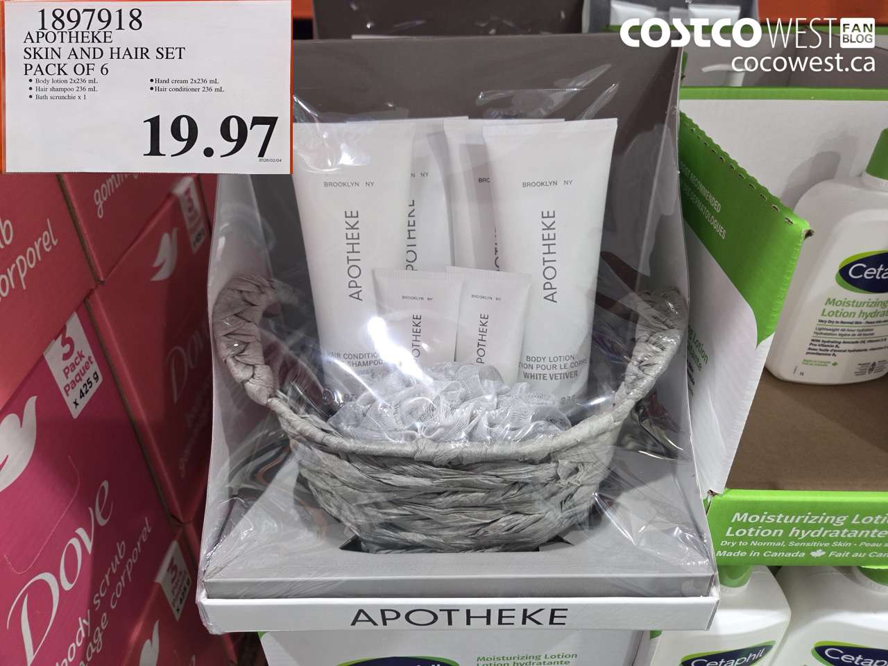 1897918 APOTHEKE SKIN AND HAIR SET PACK OF 6 $19.97