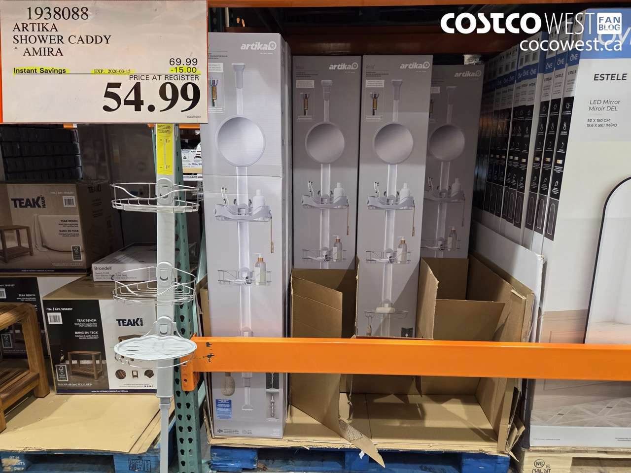 1938088 ARTIKA SHOWER CADDY AMIRA ($15.00 INSTANT SAVINGS EXPIRES ON 2026-03-15) $54.99