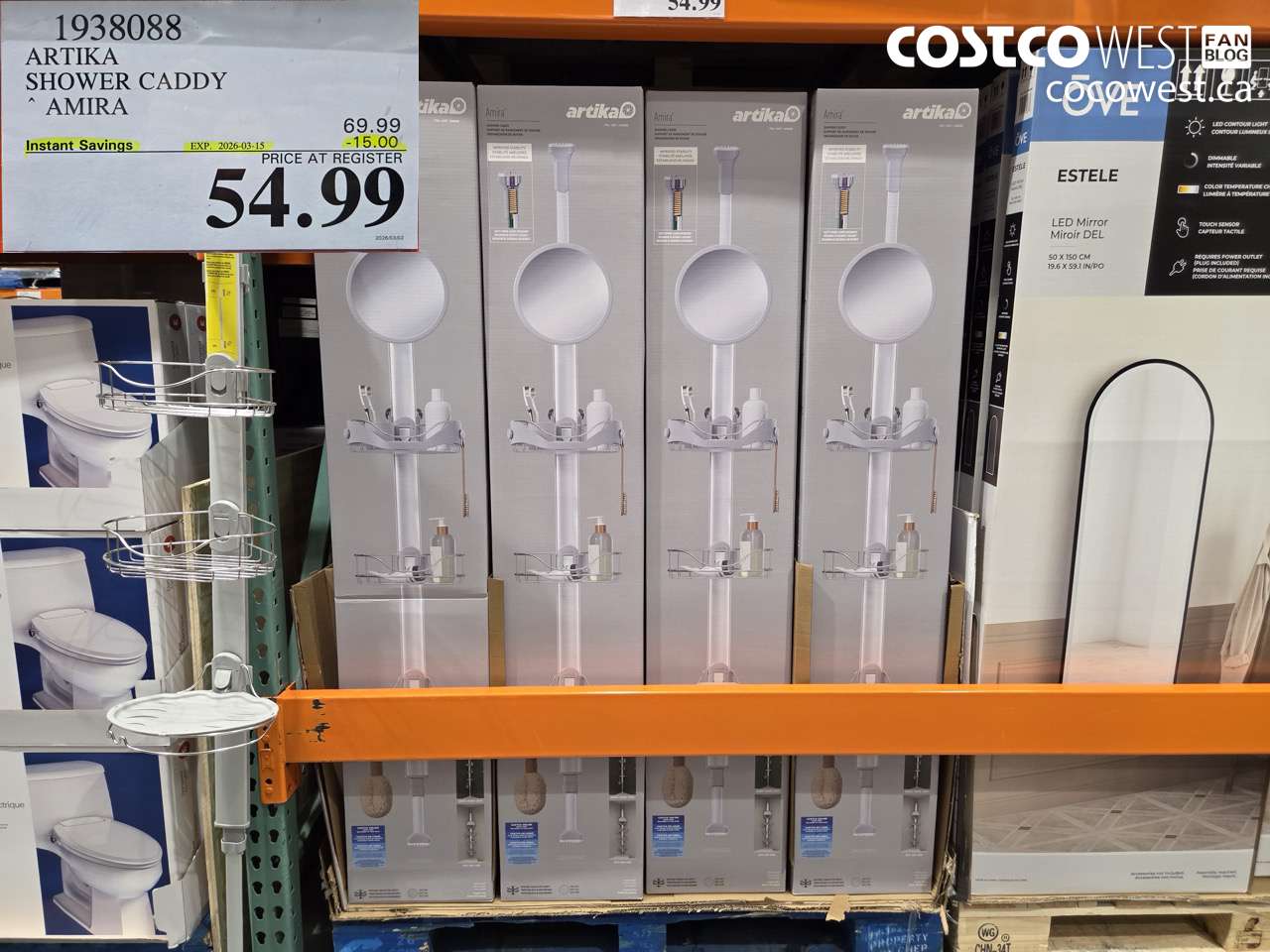 1938088 ARTIKA SHOWER CADDY AMIRA ($15.00 INSTANT SAVINGS EXPIRES ON 2026-03-15) $54.99