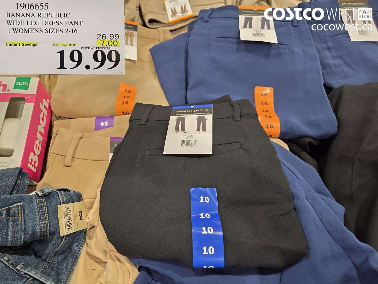 1906655 BANANA REPUBLIC WIDE LEG DRESS PANT + WOMENS SIZES 2-16 ($7.00 INSTANT SAVINGS EXPIRES ON 2026-03-08) $19.99