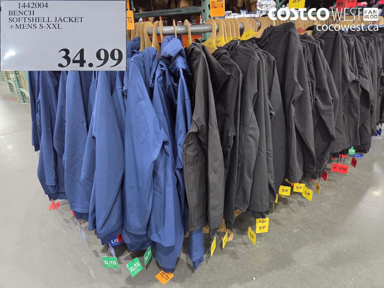 1442004 BENCH SOFTSHELL JACKET + MENS S-XXL $34.99