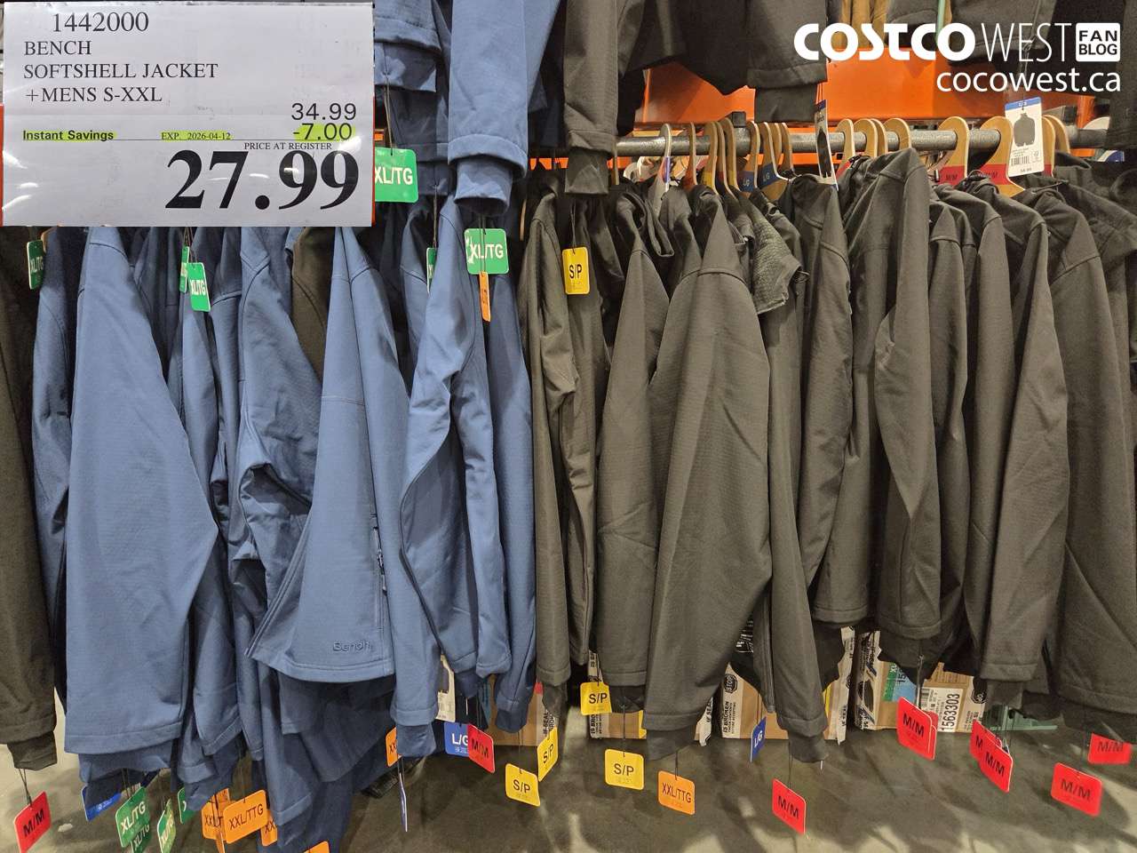 1442000 BENCH SOFTSHELL JACKET + MENS S-XXL ($7.00 INSTANT SAVINGS EXPIRES ON 2026-04-12) $27.99