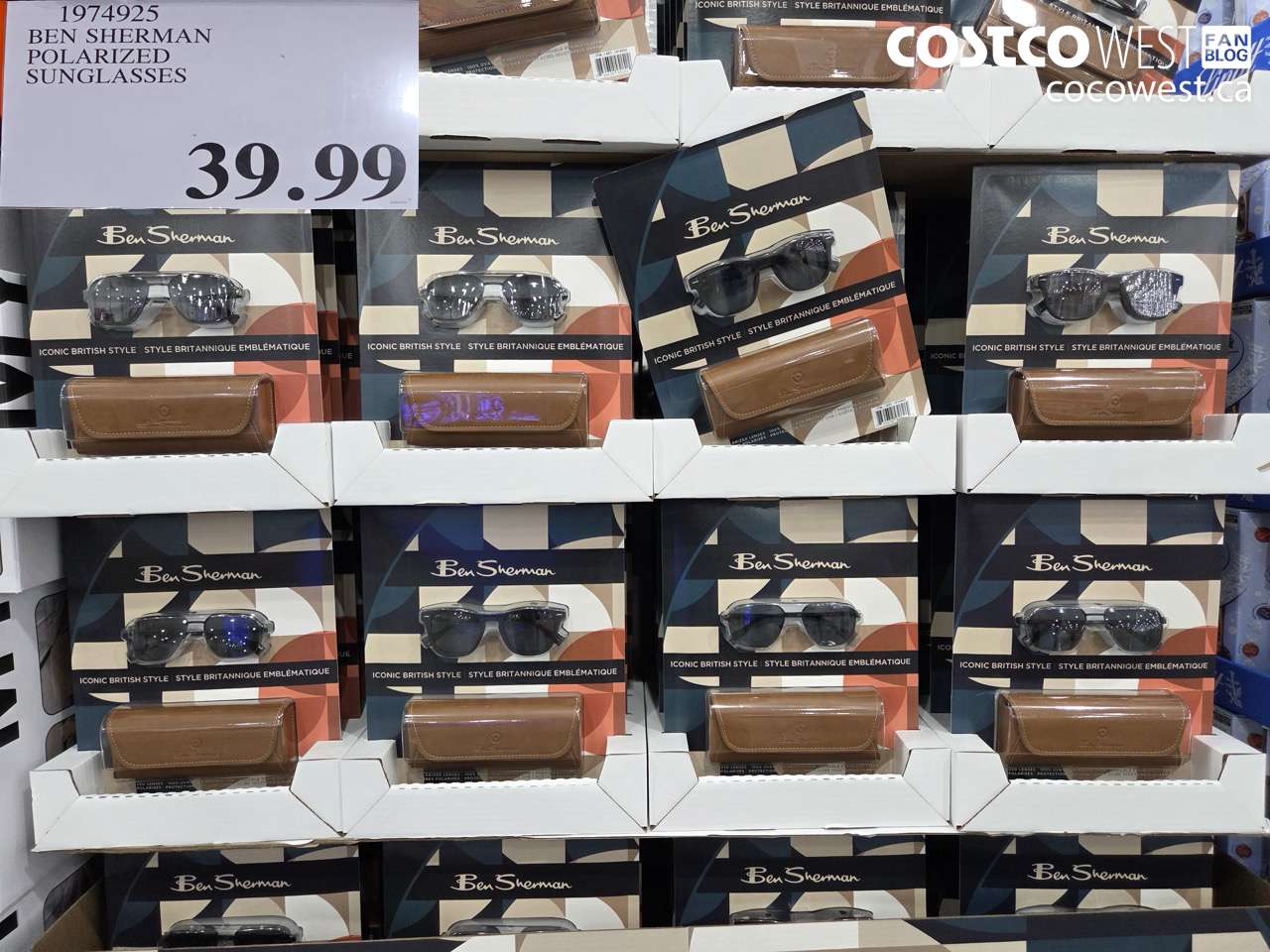 1974925 BEN SHERMAN POLARIZED SUNGLASSES $39.99
