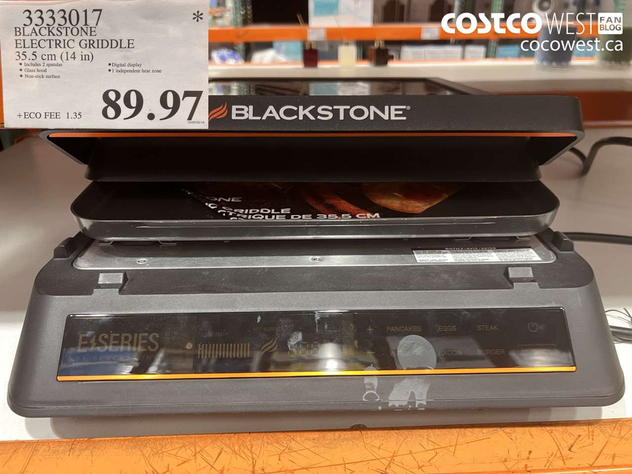 3333017 BLACKSTONE ELECTRIC GRIDDLE 35.5 CM (14 IN) $89.97