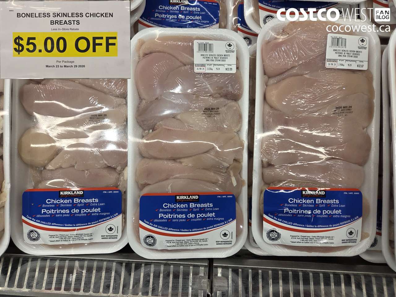 55503 BONELESS SKINLESS CHICKEN BREASTS ($5.00 INSTANT SAVINGS EXPIRES ON 2026-03-29)