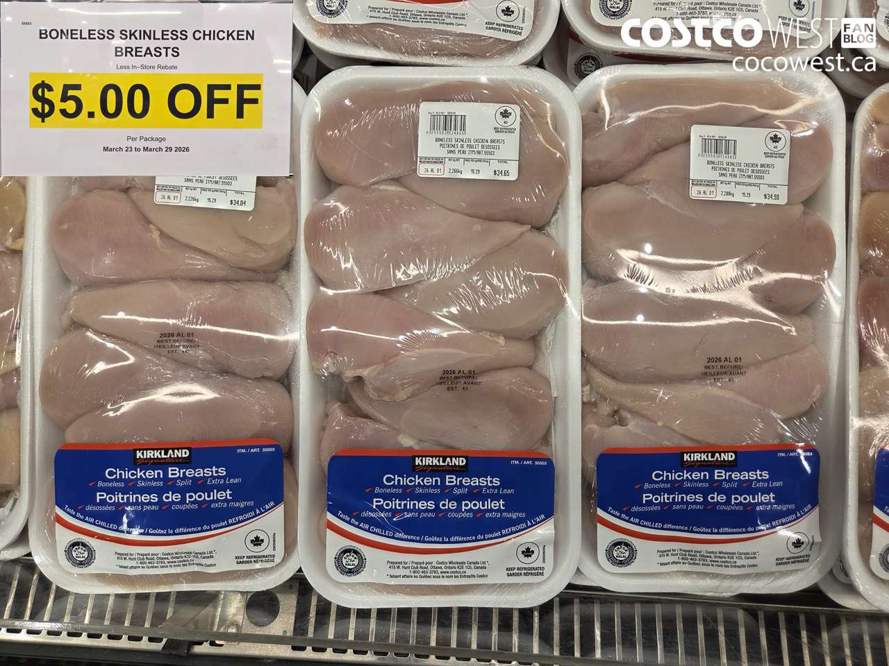55503 BONELESS SKINLESS CHICKEN BREASTS ($5.00 INSTANT SAVINGS EXPIRES ON 2026-03-29)