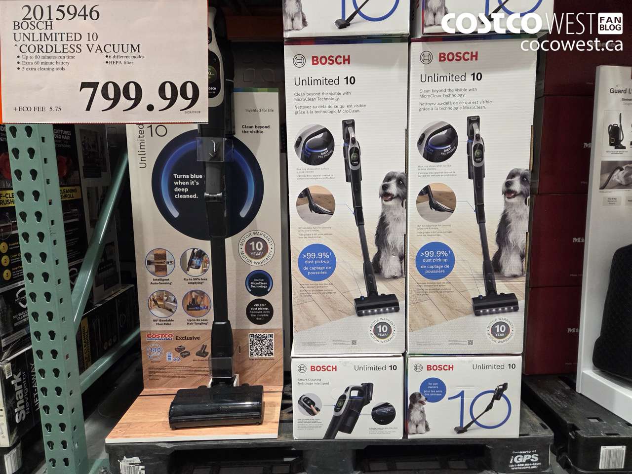 2015946 BOSCH UNLIMITED 10 CORDLESS VACUUM $799.99