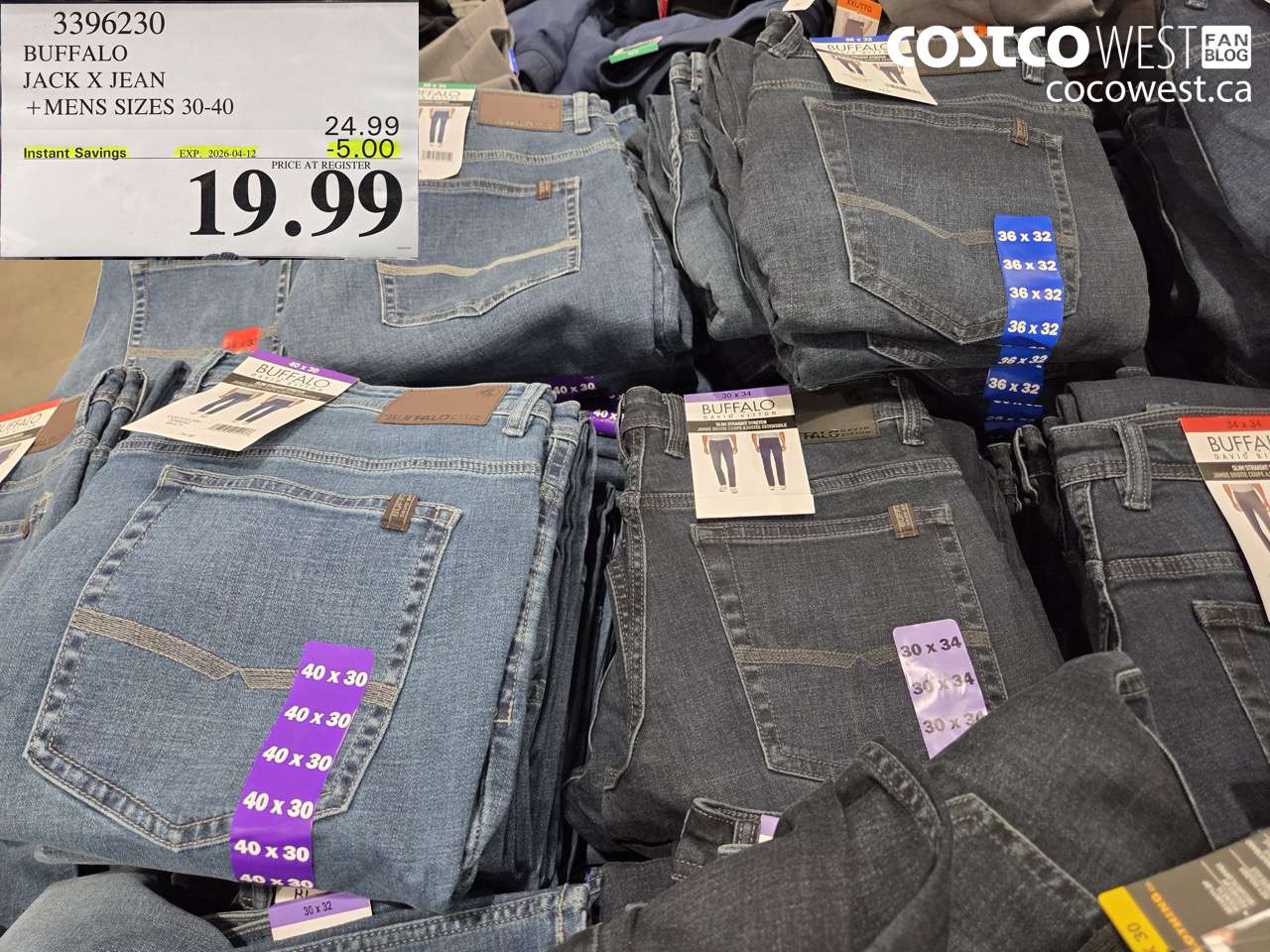 3396230 BUFFALO JACK X JEAN MENS SIZES 30-40 ($5.00 INSTANT SAVINGS EXPIRES ON 2026-04-12) $19.99