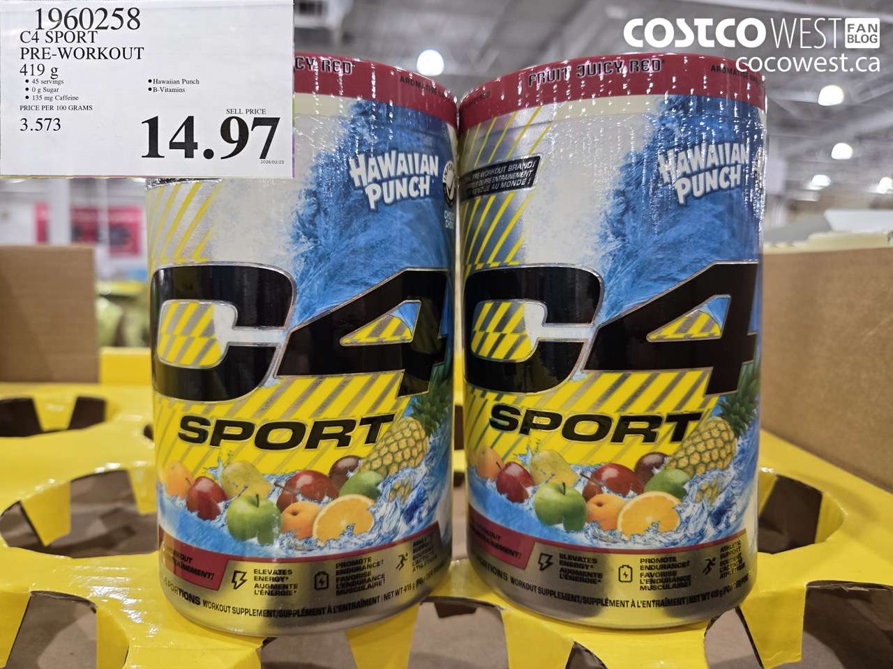 1960258 C4 SPORT PRE-WORKOUT 419 G $14.97