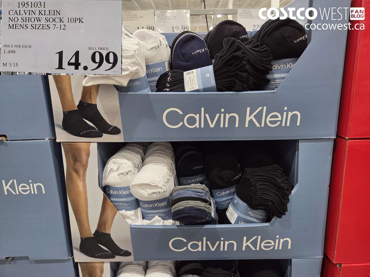 1951031 CALVIN KLEIN NO SHOW SOCK 10PK MENS SIZES 7-12 $14.99
