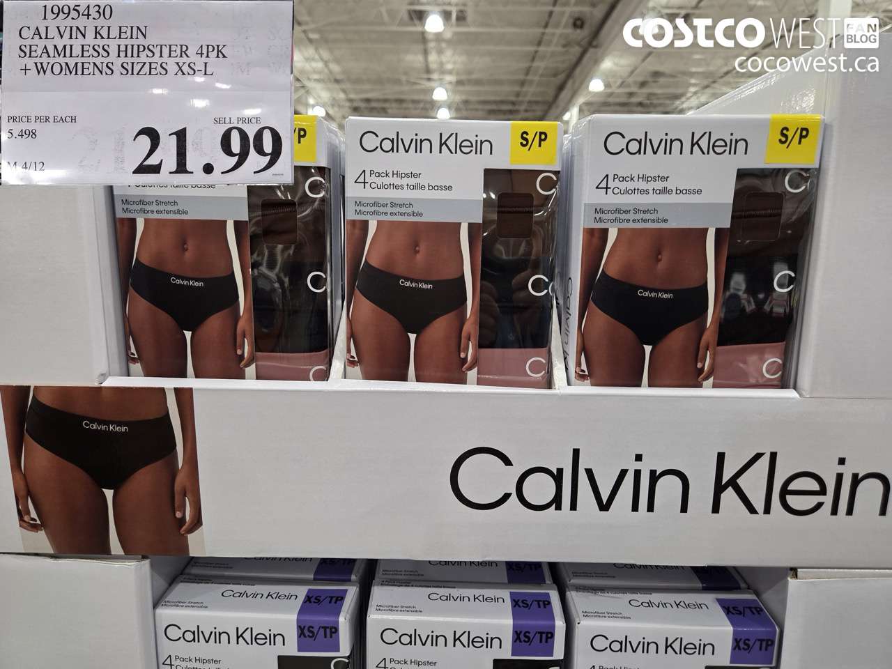 1995430 CALVIN KLEIN SEAMLESS HIPSTER 4PK + WOMENS SIZES XS-L $21.99