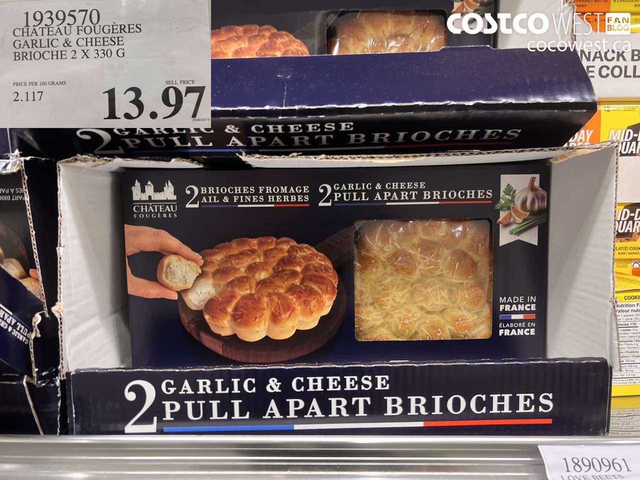 1939570 CHATEAU FOUGERES GARLIC & CHEESE BRIOCHE 2 X 330 G $13.97