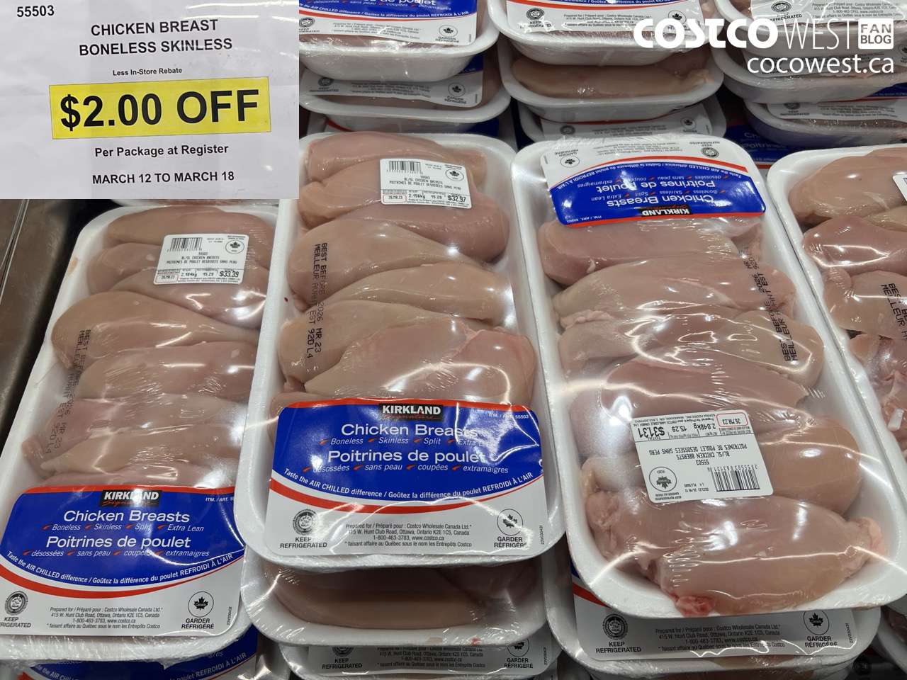 55503 CHICKEN BREAST BONELESS SKINLESS ($2.00 INSTANT SAVINGS EXPIRES ON 2026-03-18)