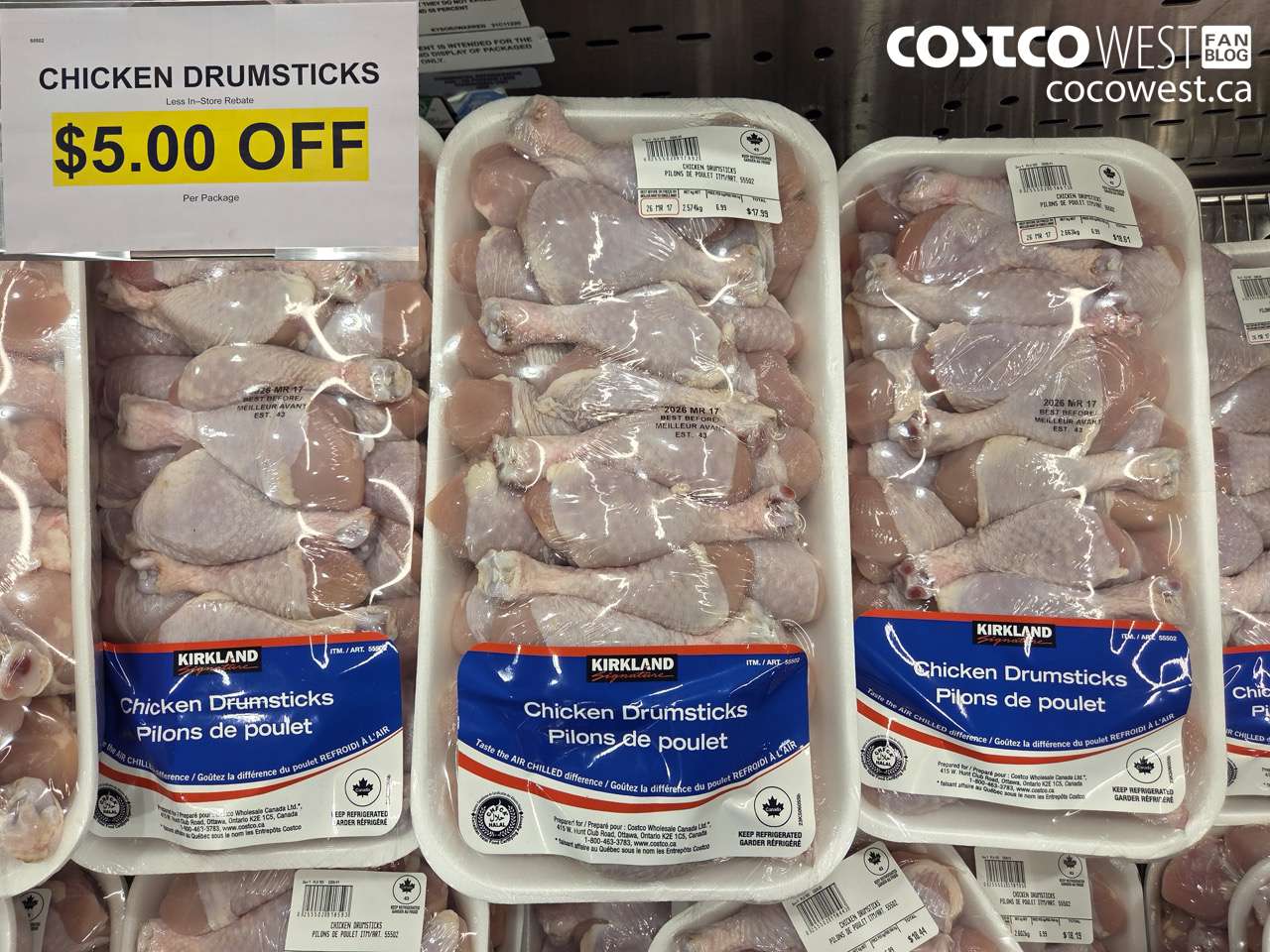 55502 CHICKEN DRUMSTICKS ($5.00 INSTANT SAVINGS)
