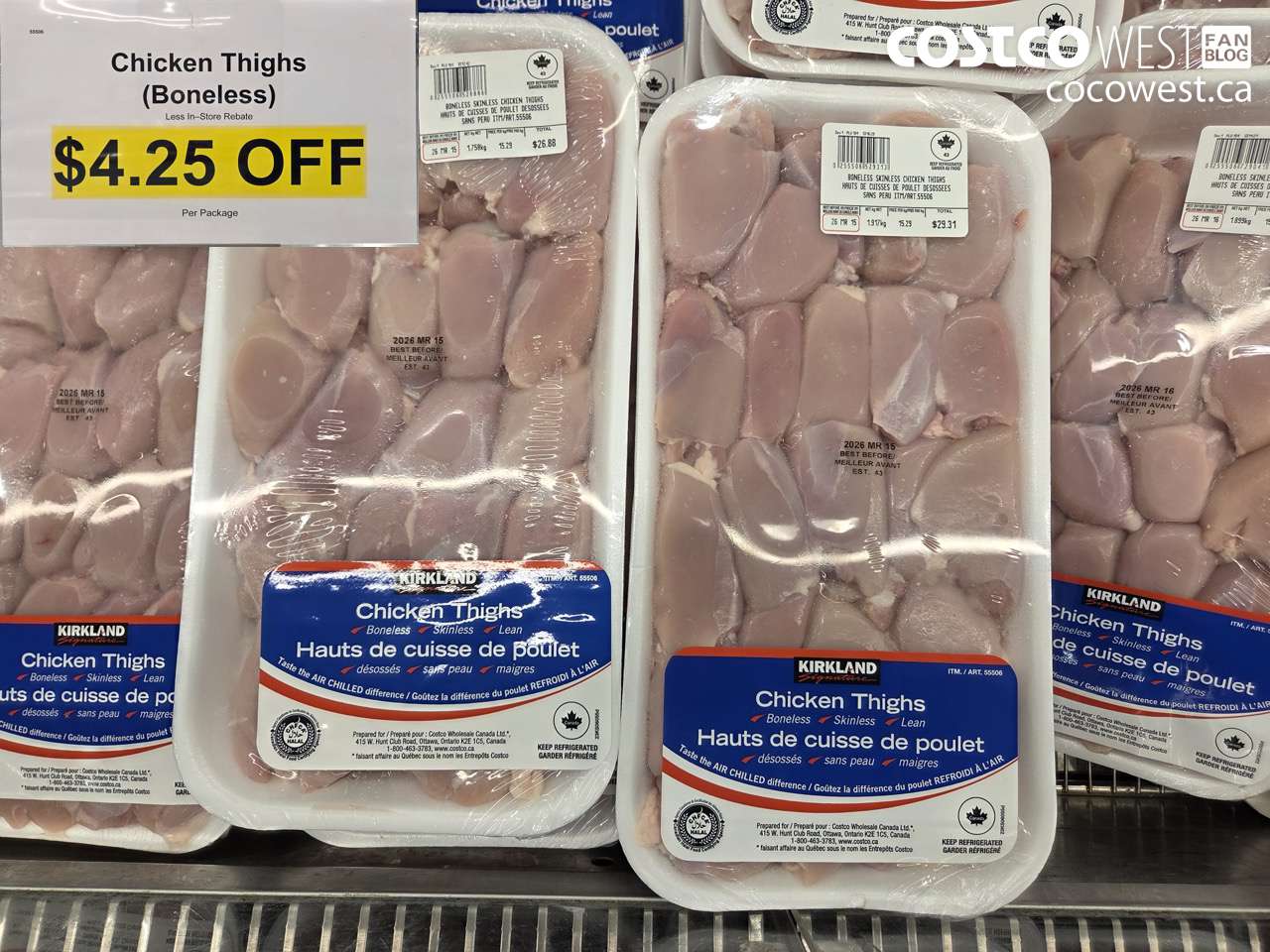 55506 CHICKEN THIGHS (BONELESS) ($4.25 INSTANT SAVINGS)