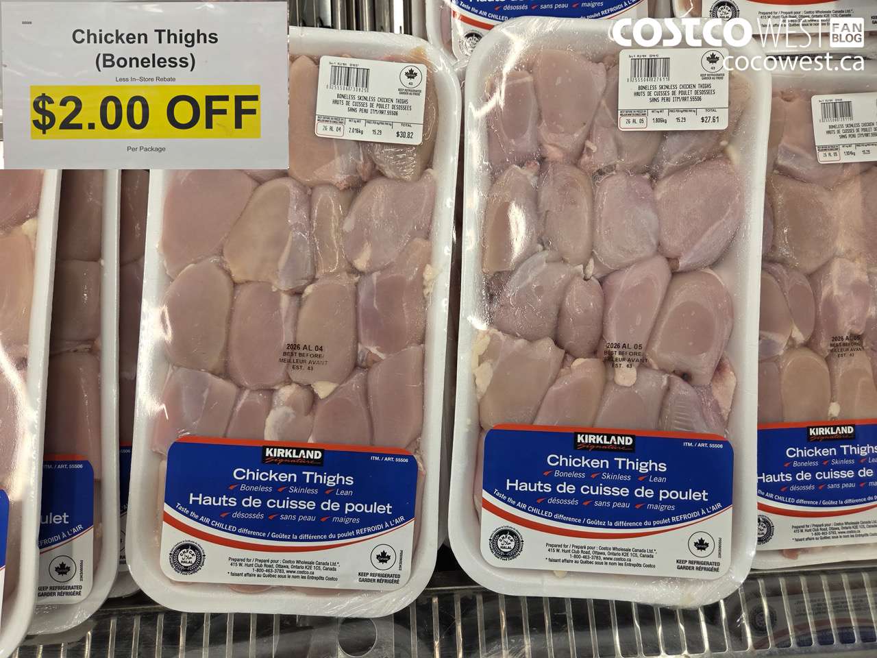 55506 CHICKEN THIGHS (BONELESS) ($2.00 INSTANT SAVINGS)