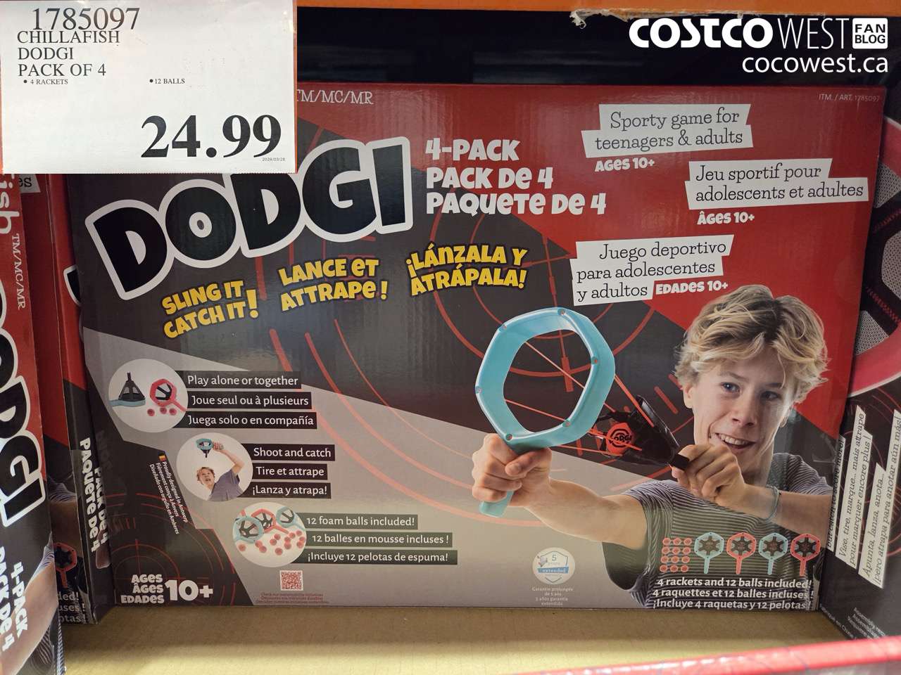 1785097 CHILLAFISH DODGI PACK OF 4 $24.99