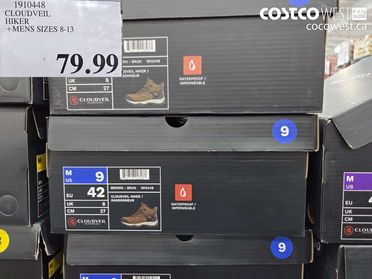 191048 CLOUDVEIL HIKER + MENS SIZES 8-13 $79.99