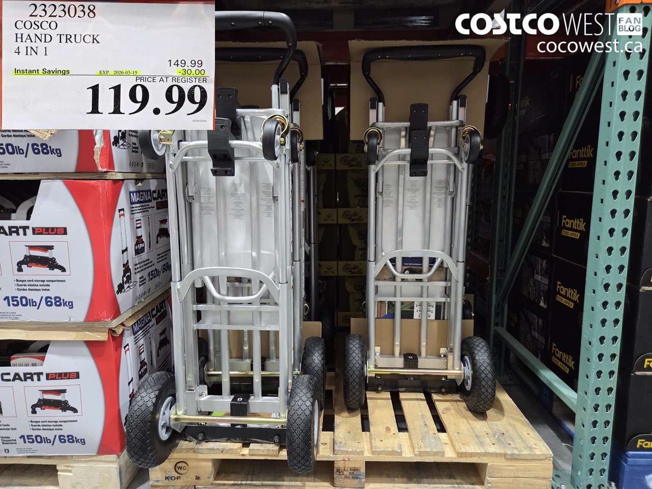 2323038 COSCO HAND TRUCK 4 IN 1 ($30.00 INSTANT SAVINGS EXPIRES ON 2026-03-15) $119.99