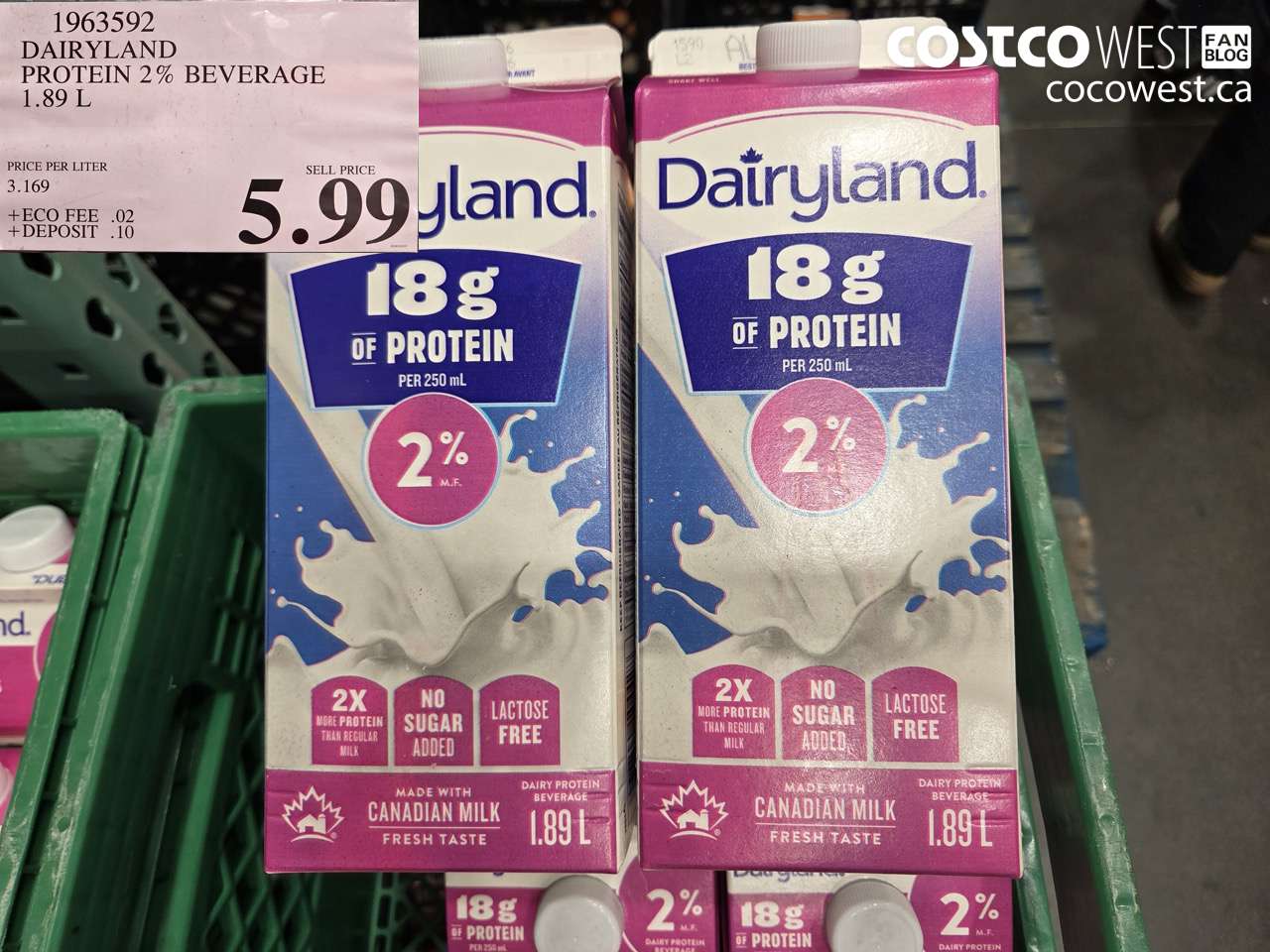 1963592 DAIRYLAND PROTEIN 2% BEVERAGE 1.89 L $5.99
